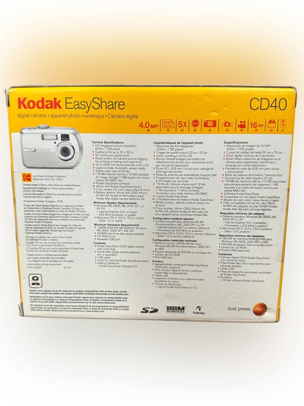 Kodak EasyShare C340 Digital Camera Silver Vintage BRAND NEW